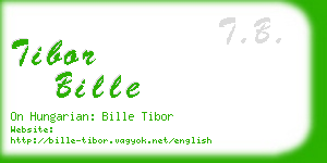 tibor bille business card